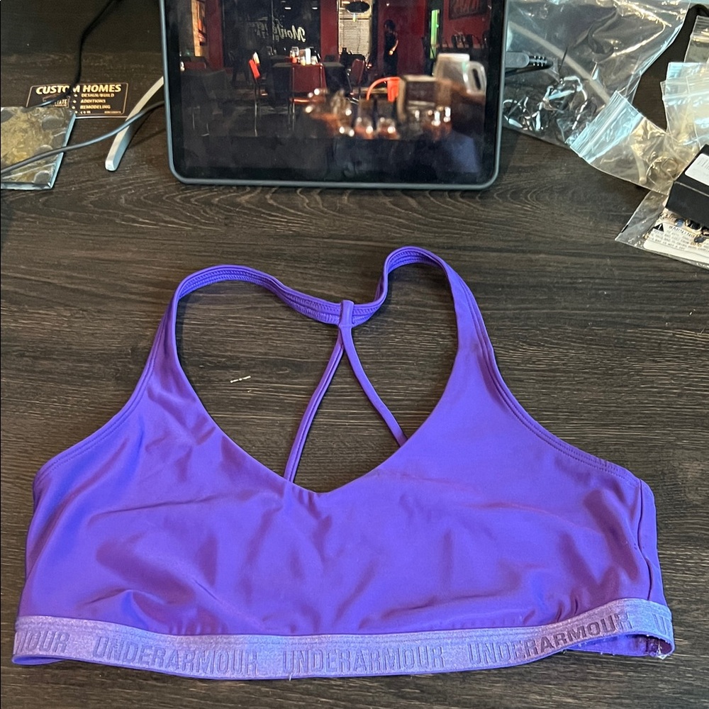 Under Armour Vibrant Purple Sports Bra